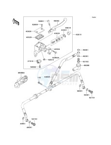 KSV 700 B [KFX 700] (B6F-B9F) B7F drawing FRONT MASTER CYLINDER