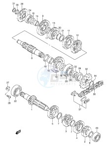 RMX250 (E28) drawing TRANSMISSION