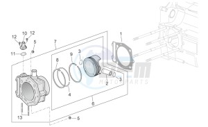 Scarabeo 400-492-500 Light drawing Cylinder