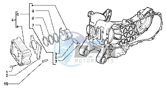 Cylinder - piston - wrist pin unit