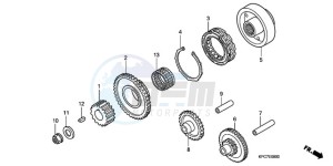 XL125VA EU / CMF - (EU / CMF) drawing STARTING CLUTCH