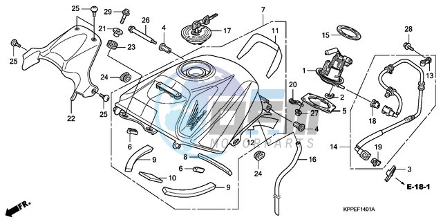 FUEL TANK (CBR125RW7/RW9/RWA)