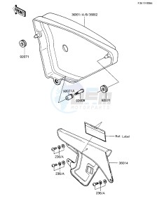 KE 100 B [KE100] (B1-B5) [KE100] drawing SIDE COVER_CHAIN COVER