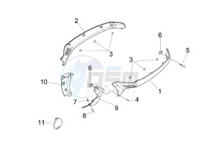 Granturismo 200 L UK drawing Side cover - Spoiler