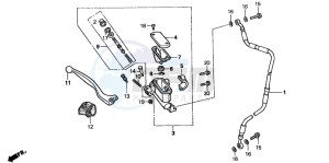 CR80R drawing FR. BRAKE MASTER CYLINDER