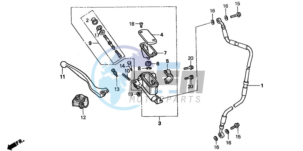 FR. BRAKE MASTER CYLINDER