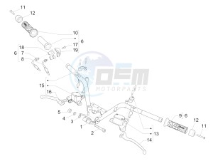 MP3 500 MAXI SPORT ABS (NAFTA) drawing Handlebars - Master cil.