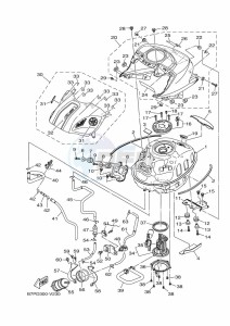 YZF320-A YZF-R3 (B7PF) drawing FUEL TANK