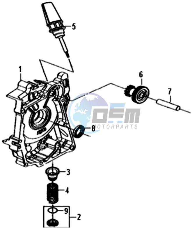 CRANKCASE  RIGHT / START MOTOR