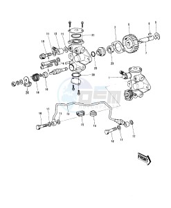 G5 100 drawing OIL PUMP -- 72-73 G5-A- -