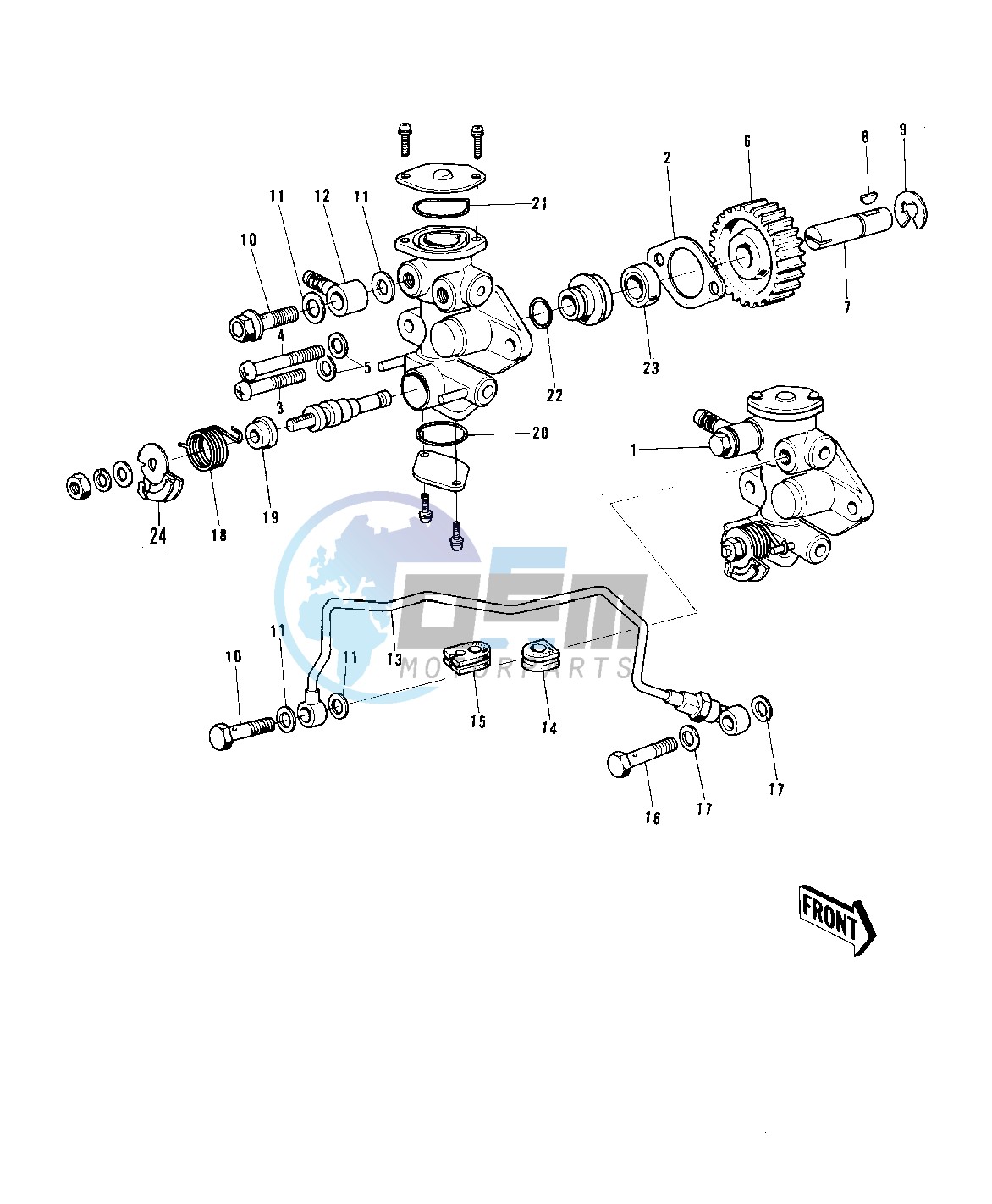 OIL PUMP -- 72-73 G5-A- -