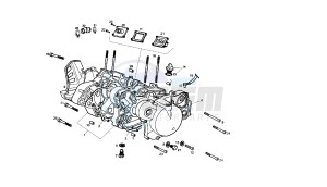 SENDA R X-RACE - 50 CC VTHSR1D1A EU2 drawing CRANKCASE - COVER