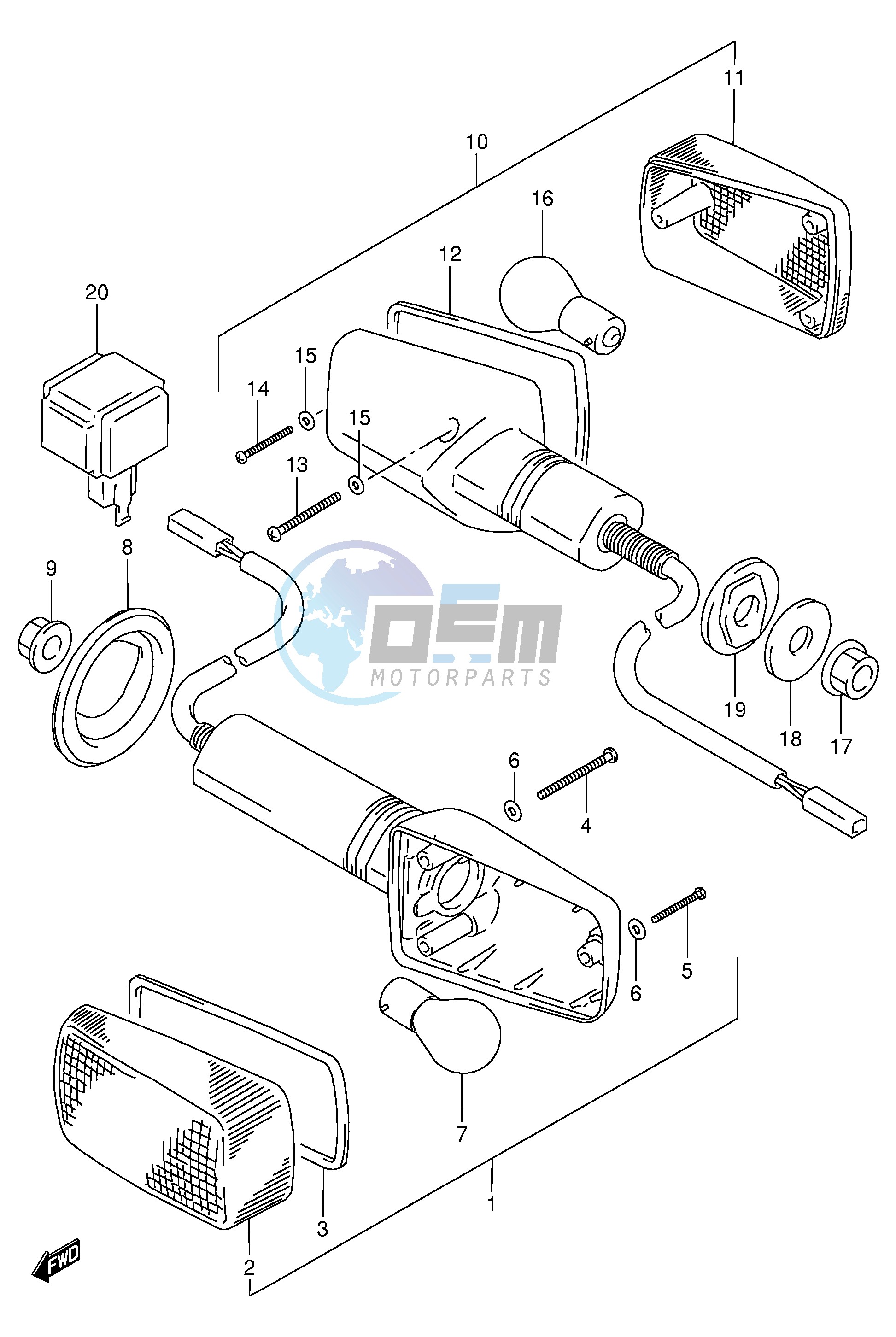 TURNSIGNAL LAMP (MODEL R S)