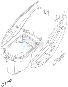 AY50 (V-W-X-Y) katana drawing FRAME COVER (model X)