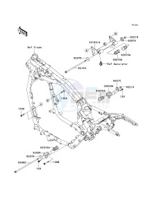 VN 1600 A [VULCAN 1600 CLASSIC] (A6F-A8FA) A6F drawing ENGINE MOUNT