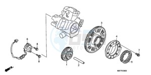 XL1000VA9 UK - (E / ABS MKH) drawing PULSE GENERATOR/ STARTING CLUTCH