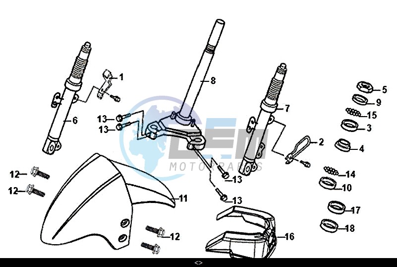 STEERING STEM FRONT CUSHION