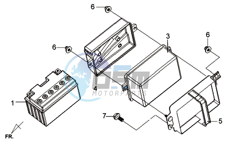 BATTERY - BATTERY HOLDER