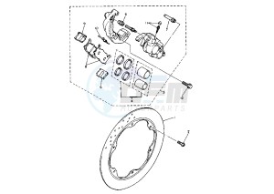 XJ N 600 drawing FRONT BRAKE CALIPER