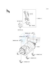 EX 650 A [NINJA 650R] (A6F-A8F) A7F drawing CRANKSHAFT