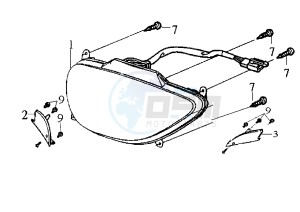 CINDERELLA - 100 cc drawing HEADLIGHT