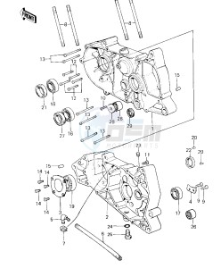 KE 125 A [KE125] (A7-A8) [KE125] drawing CRANKCASE -- 80-81 A7_A8- -