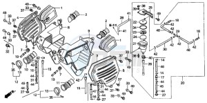 CB125T drawing AIR CLEANER