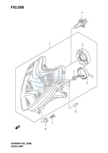 GS500 (P19) drawing HEADLAMP (GS500FK4 K5 K6 FUK4 K5 K6 P2, P19, P54)