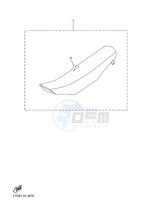 YZ250F (17D9 17DA 17DB 17DC) drawing SEAT