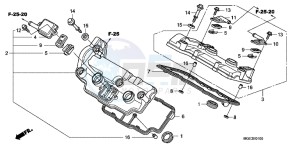 VFR1200FC drawing CYLINDER HEAD COVER