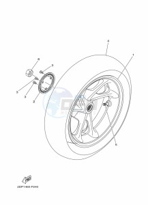 YP125RA XMAX 125 ABS (BL27) drawing CRANKCASE COVER 1