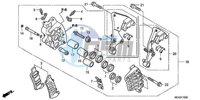 R. FRONT BRAKE CALIPER