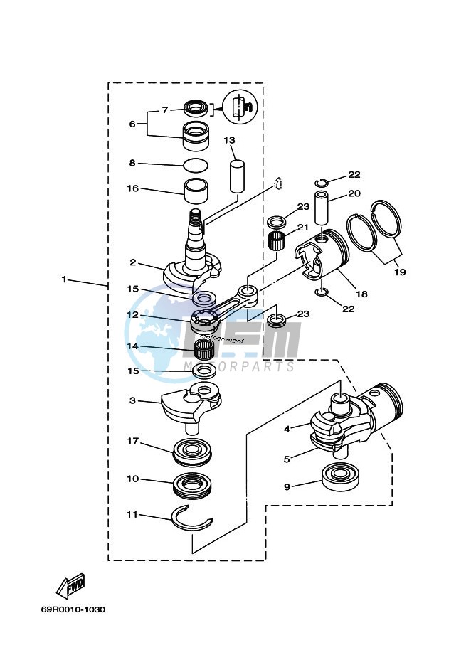 CRANKSHAFT--PISTON