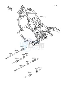 VN 1500 A [VULCAN 1500] (A10-A13) [VULCAN 1500] drawing FRAME FITTINGS