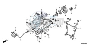 CB1000RAD CB1000R ABS E drawing HEADLIGHT