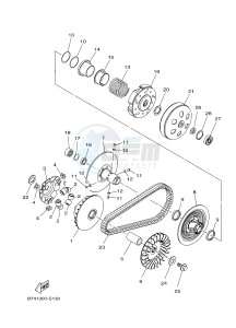 CZD300-A X-MAX 300 (BY31 BY31 BY31 BY31 BY31) drawing CLUTCH