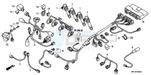 CBR1000RA9 France - (F / ABS CMF HRC MKH MME) drawing SUB HARNESS (CBR1000RA)