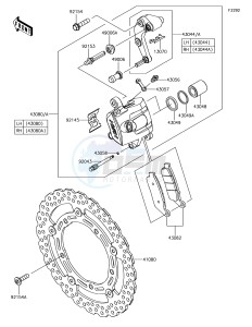 Z650 ER650HHF XX (EU ME A(FRICA) drawing Front Brake