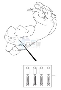 AN650 BURGMAN drawing OPTIONAL (HOOK SET PILLION HANDLE)