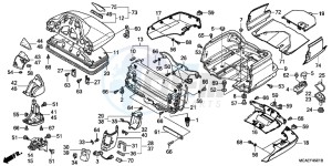 GL1800D GoldWing - GL1800-D UK - (E) drawing TRUNK BOX (GL1800C/ D/ E/ F/ G)