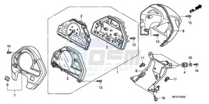 CB600FA9 France - (F / ABS CMF 25K) drawing METER