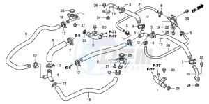 GL1800 drawing WATER PIPE