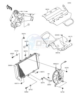 Z1000 ABS ZR1000GFF FR GB XX (EU ME A(FRICA) drawing Radiator