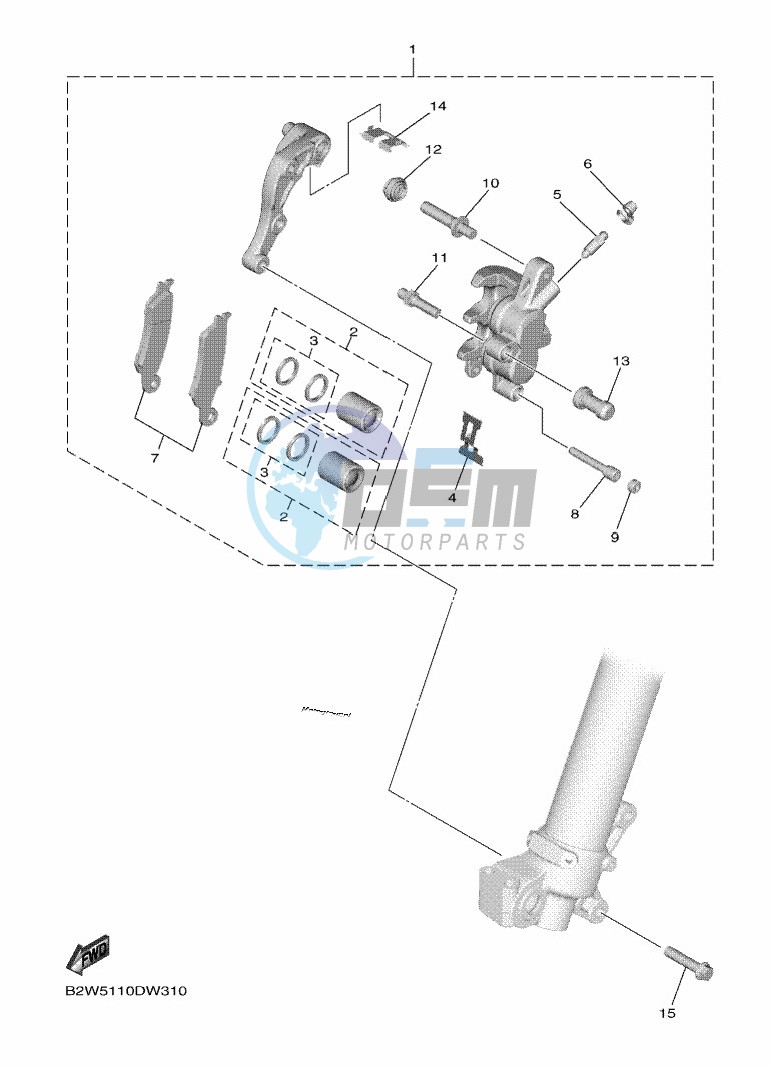 FRONT BRAKE CALIPER