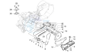 SCARABEO 50 4T 4V (EMEA) drawing Oil pump