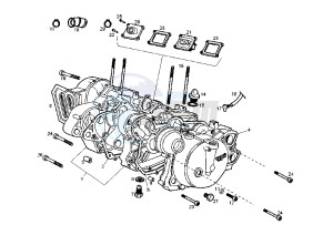 SENDA SM DRD EDITION BLACK - 50 cc drawing CRANKCASE-COVER