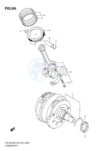 VZR1800 (E3-E28) INTRUDER drawing CRANKSHAFT (MODEL L0)