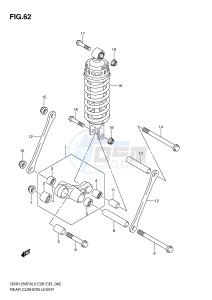 GSX1250FA (E28-E33) drawing REAR CUSHION LEVER