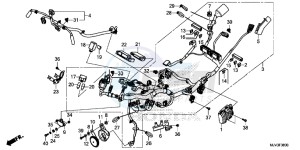 CBR500RAF CBR500R UK - (E) drawing WIRE HARNESS