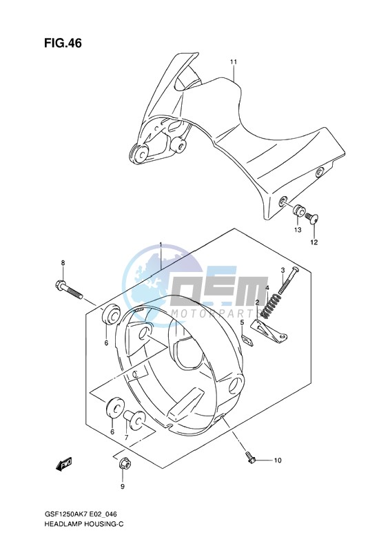 HEADLAMP HOUSING